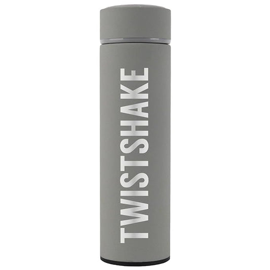 Twistshake Hot Or Cold Thermos Bottle,Grey (Pastel), 420 ml