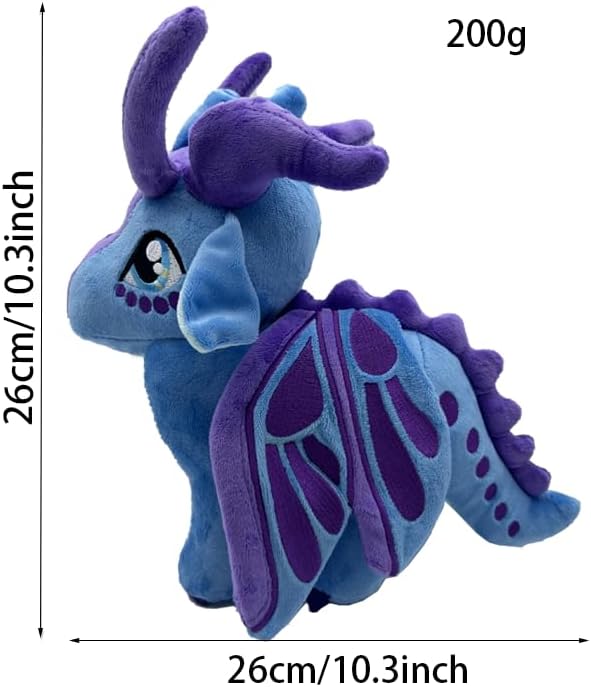 Wings of Fire Dragon Plush Toy Rainwing Dragon Stuffed Animals Pterosaur Plush Flying Dragon Pillow Plushies Gifts for Fans Kids Boys Girls (Silkwing)