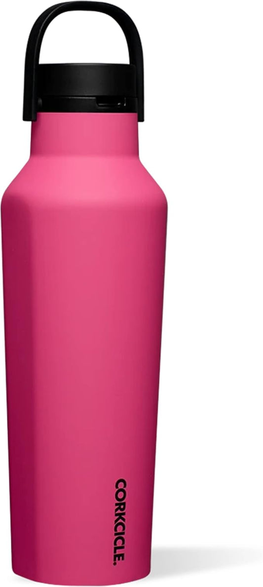 Corkcicle Sport Canteen Insulated Tumbler, Dragonfruit, 20 oz – Reusable Water Bottle Keeps Beverages Cold for 25 Hours & Hot 12 Hours – Cupholder Friendly Tumbler with Screw-On Cap