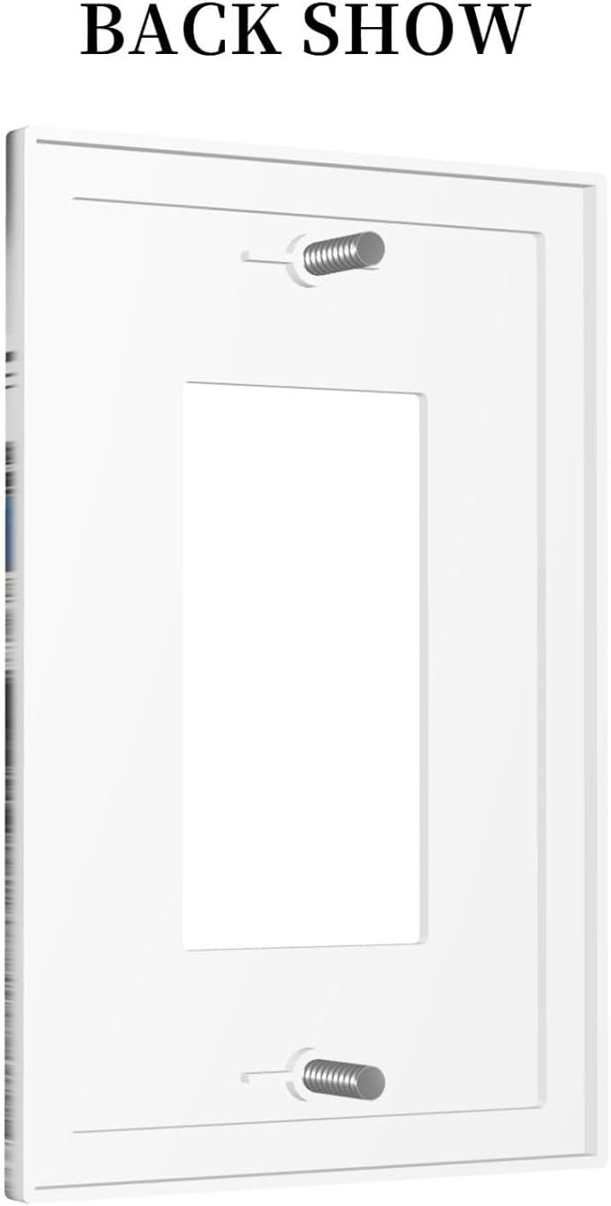 Vintage Country Old Blue Truck 1 Gang Rocker Light Switch Plate Rustic Automobile Single Decora Outlet Wall Plate Cover Faceplate Decorative Switchplate GFCI for Bathroom Bedroom Livingroom Decorate