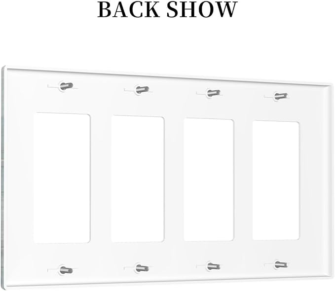 Vintage Teal Butterfly Inspirational Quotes Wood Plank 4 Gang Rocker Decora Light Switch Cover Outlet Covers Wall Plate Decorative Switchplate Electrical Faceplate GFCI for Farmhouse Bedroom Decor