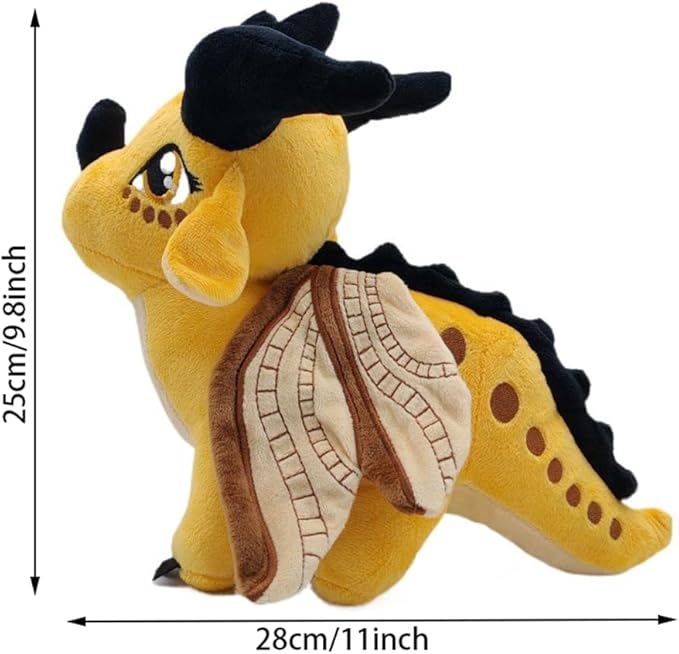 Wings of Fire Dragon Plush Toy Rainwing Dragon Stuffed Animals Pterosaur Plush Flying Dragon Pillow Plushies Gifts for Fans Kids Boys Girls (hivewing)