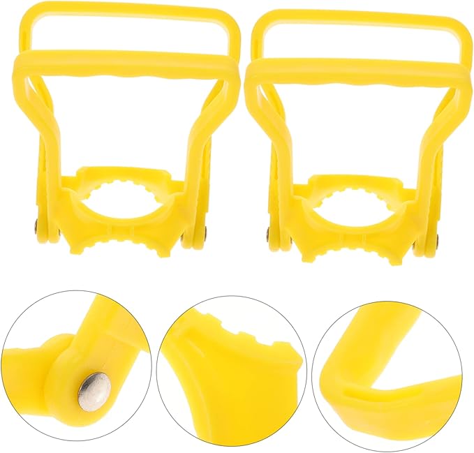 BESPORTBLE 4Pcs 5 Gallon Water Bottle Handles - Stable Ergonomic Grip Handle Carrier Drinking Water Bottle Carrier for 5 Gallon Water Jugs for Prevents Tilting (Yellow)