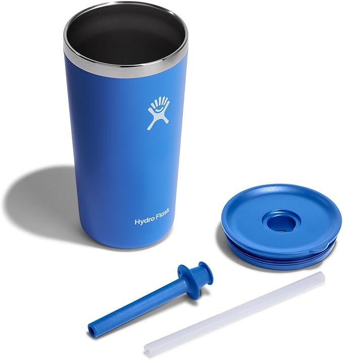 Hydro Flask Travel Tumbler Stainless Steel Vacuum Insulated Tumbler with Lid and Straw for Cold Water and Drinks for Sports, School, Work, Car, Travel, Weekends
