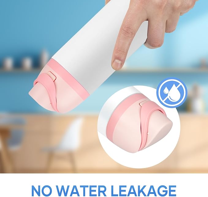 Replacement Lid for Owala Freesip, Compatible with Owala 16oz, 24oz, 32oz, 40oz Cups, One-Button Leak-Proof Water Bottle Top Lid, BPA-Free Lid Replacement Accessories (Pink)