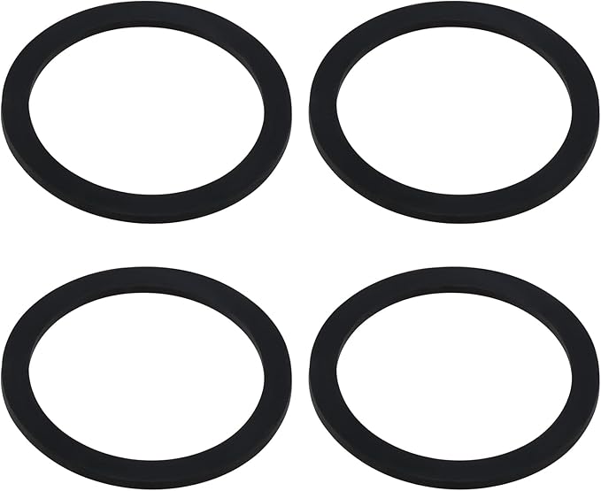 ECSiNG 4PCS 90mm Shower Tray Base Trap Waste Spare Rubber Waste Seal 105mm x 85mm x 4mm Spare Rubber Washer for Bathroom Shower Tray Waste O Ring