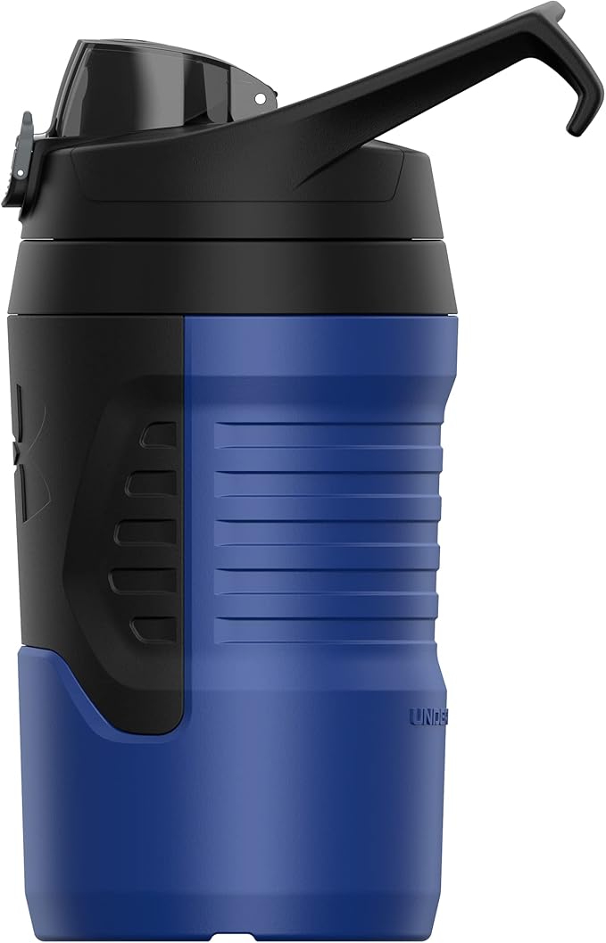 Under Armour Sports Water Jug, 32 oz Insulated Water Bottle w/Handle, Fence Hook, Leak Resistant, Baseball, Football & More