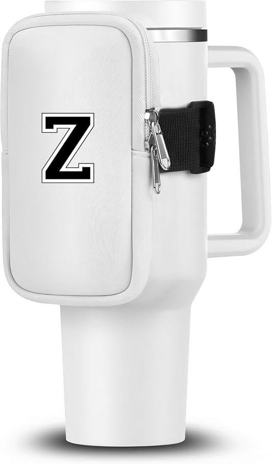 Mini Water Bottle Pouch for Stanley-Tumbler pouch with Zipper Pocket, Stanley pouch, Insulated Mug pouch, Tumbler carry holder pouch, Travel mug pouch | Waterproof