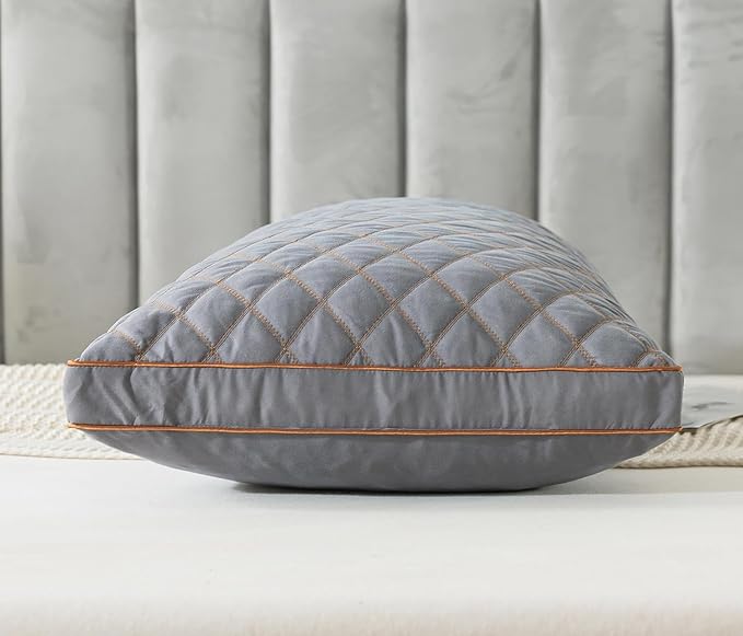 WhatsBedding Memory Foam Body Pillow for Adults, Long Body Pillow for Sleeping, Full Body Pillow for Bed - Dark Grey