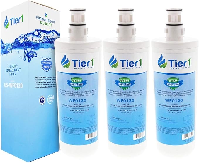 Tier1 Replacement for 3US-AF01 Standard Water Filter 3 Pack