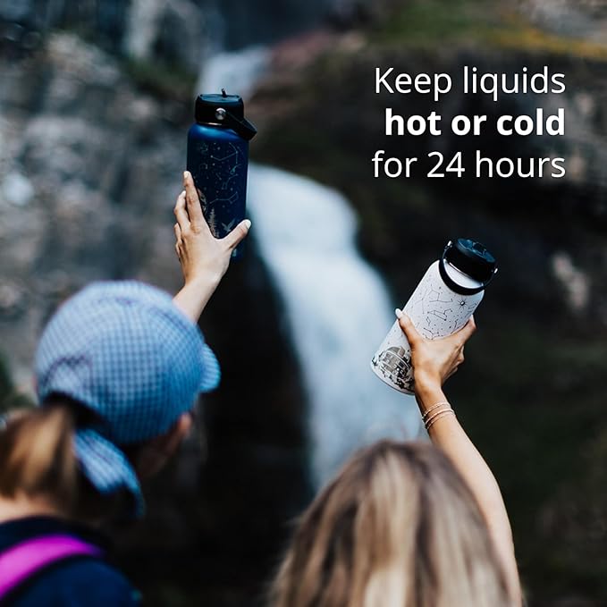 Animal Rescue Water Bottle | 32 oz Engraved Stainless Steel Vaccuum Sealed | Best Friends Pets & Animal Theme