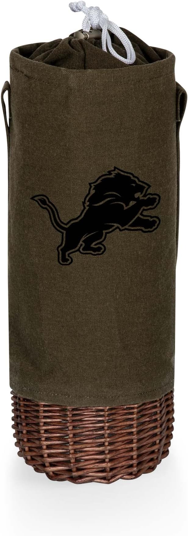 PICNIC TIME NFL Unisex-Adult NFL Malbec Insulated Canvas and Willow Wine Bottle Basket