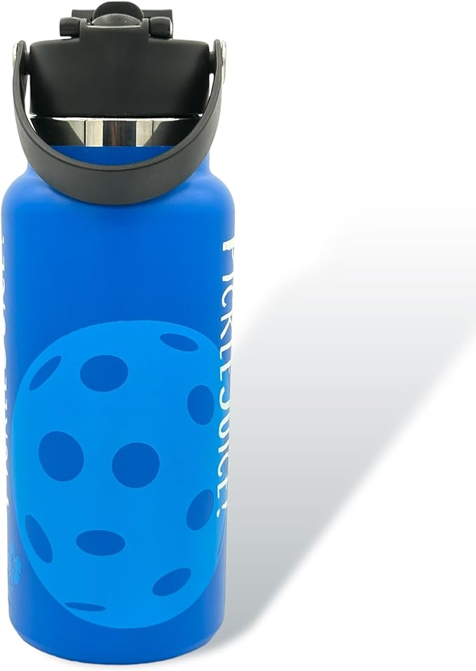 Maui Pickleball Co.™ Pickleball Water Bottle 32oz, Pickleball Gifts, Insulated Stainless Steel Water Bottle, Funny Water Bottle, PickleBall Accessories Sip/Straw Lid, Viral TikTok Product