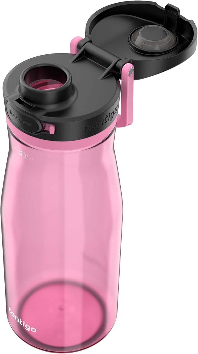 Contigo Jackson 2.0 Tritan Water Bottle with AUTOPOP Lid, 32 oz, Azalea