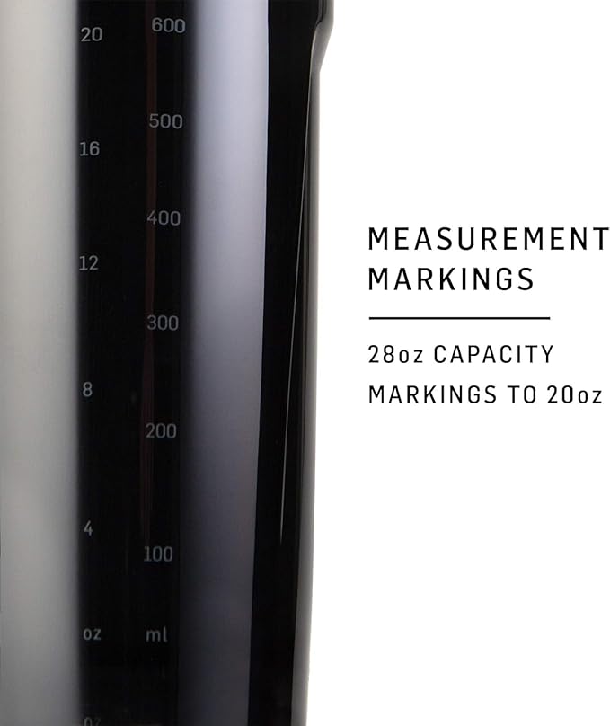 BlenderBottle Strada Shaker Cup Perfect for Protein Shakes and Pre Workout, 28-Ounce, Purple