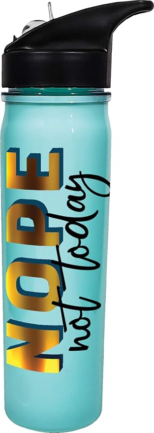 Spoontiques Nope Not Today Opaque Flip Top Water Bottle