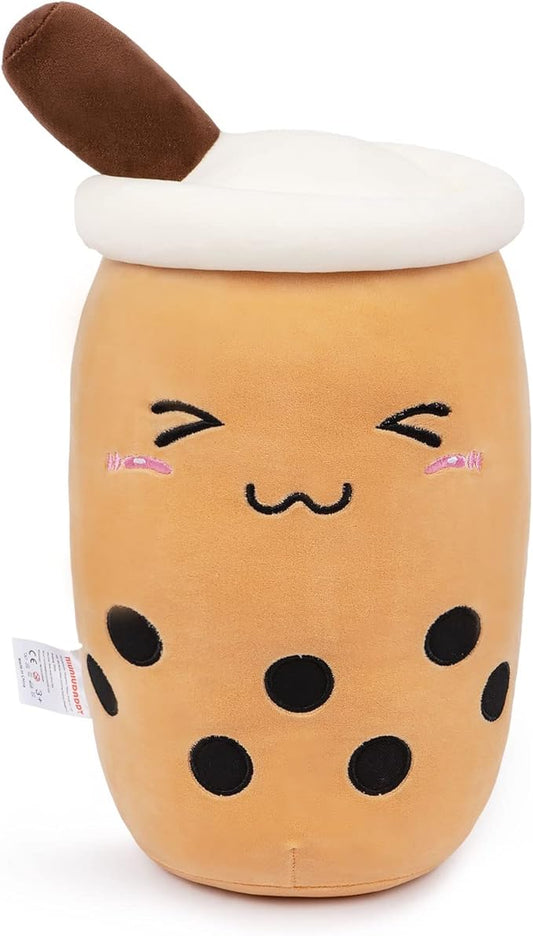 Niuniu Daddy Boba Tea Plush 20in Large/Giant/Jumbo Bubble Tea Stuffed Animals Plush Toy Pillow Cute Cuddle Stuffed Milk Tea Cuddle Pillow Food Plushies for Kids Gift