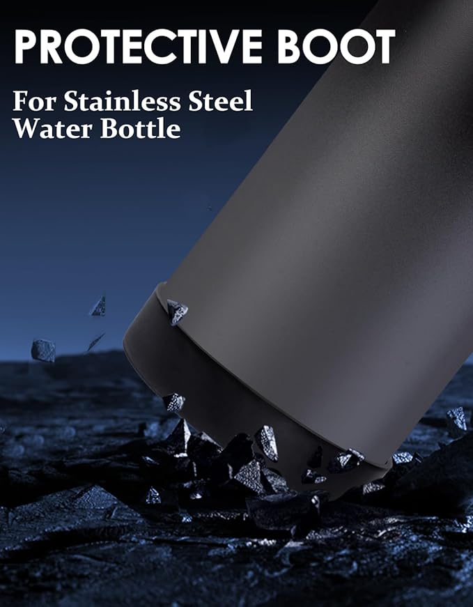 40oz Insulated Water Bottle with Straw - Pop-up Chug Lid (Cold-48H Hot-24H) Stainless Steel Water Bottles Sweat Proof, Metal Hydro Thermo Jug w/Strap Carrier Bag, Paracord Handle, Cream White