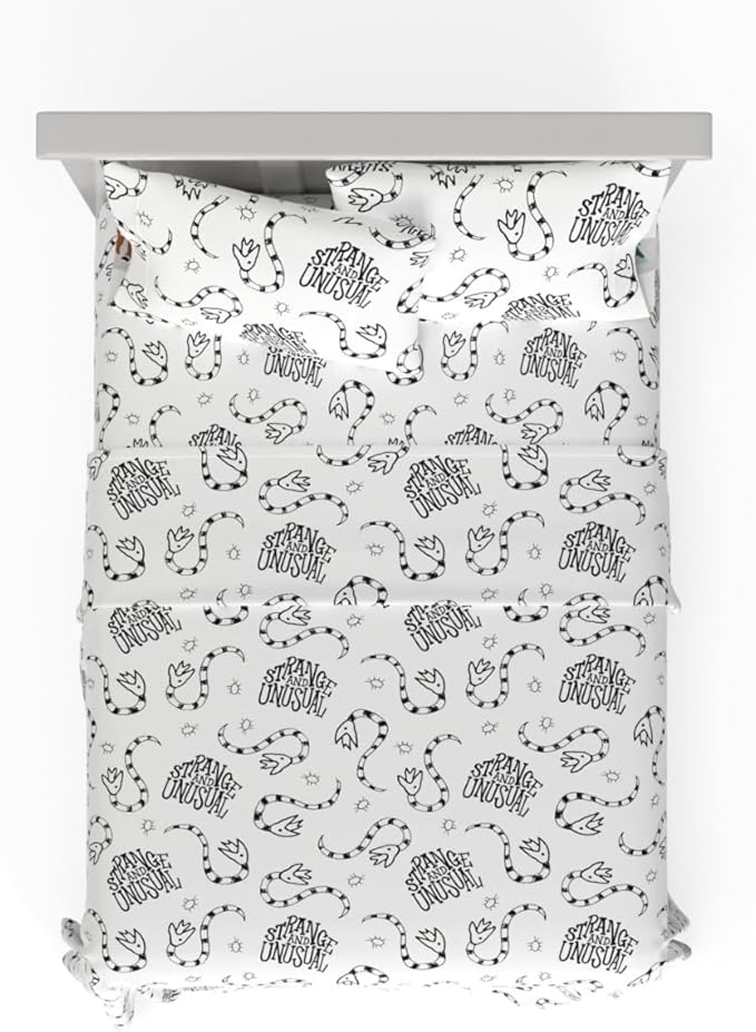 Franco Collectibles Beetlejuice Bedding Super Soft Microfiber Queen Sheet Set, College Dorm Essentials, (Officially Licensed Product)