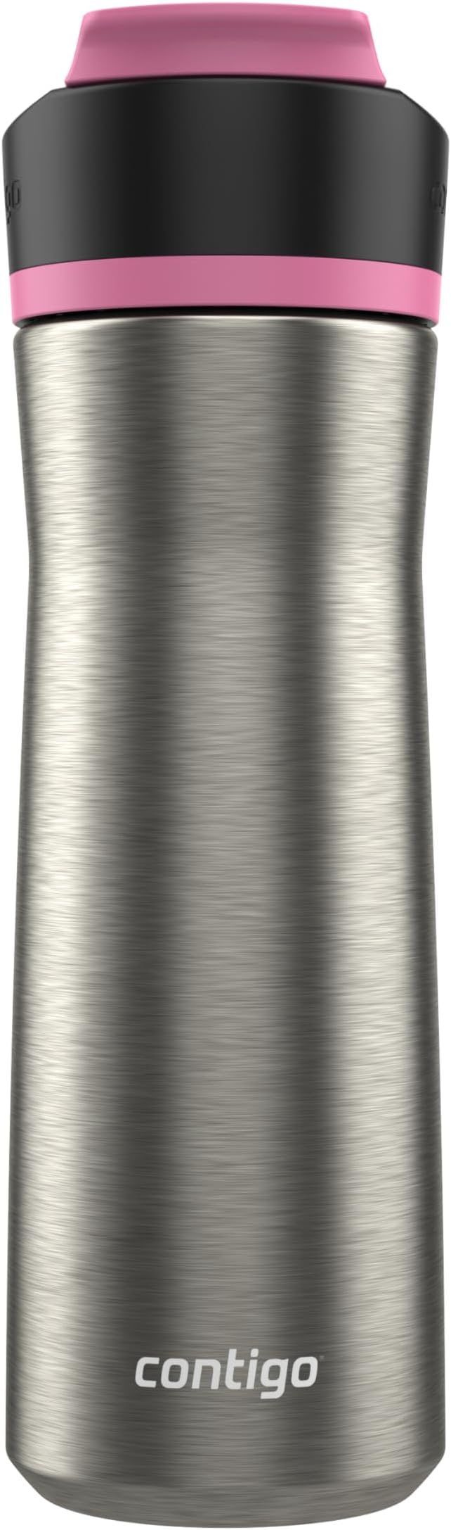 Contigo Ashland Water Bottle, 24 oz, Stainless Steel w/Azalea