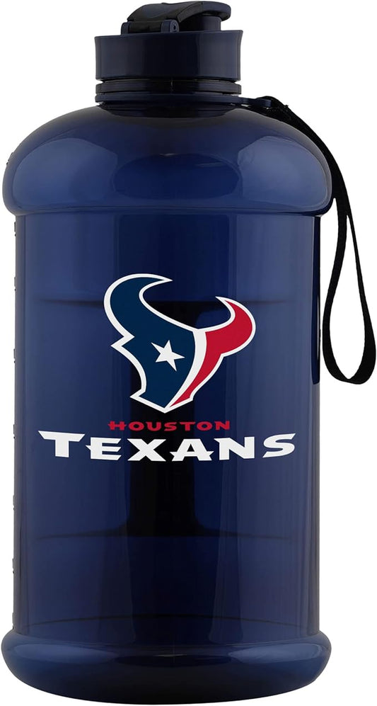 FOCO NFL Team Logo 2L Plastic Clear Large Sports Water Bottle