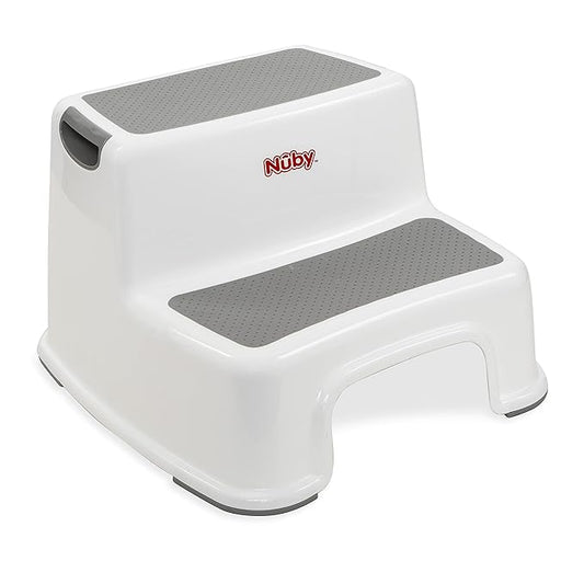 Nuby 2 Step Up Stool for Kids, for Bathroom, Kitchen, and Potty Training