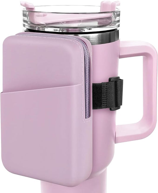 Silicone Water Bottle Pouch For Stanley Quencher Adventure 40 oz & Stanley IceFlow 20oz 30oz, Gym Accessories for Women, Stanley Cup Accessories, Water Bottle Pouch for Sports