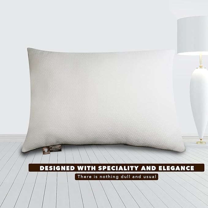 Premium 2-Pack Sleeping Pillow, Bed Pillow, Super Soft Down Alternative with Washable Covers, Microfiber Filling, Set of 2 (White, King)