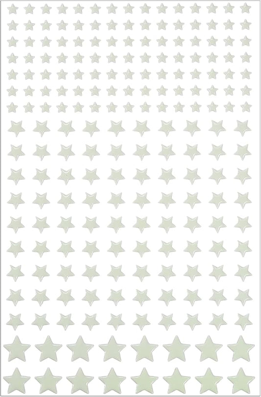 uxcell 1 Set Glow Stars, Glow in The Dark Ceiling Stickers, 3D Stars Wall Decals Glowing Decal Decoration for Ceiling and Wall