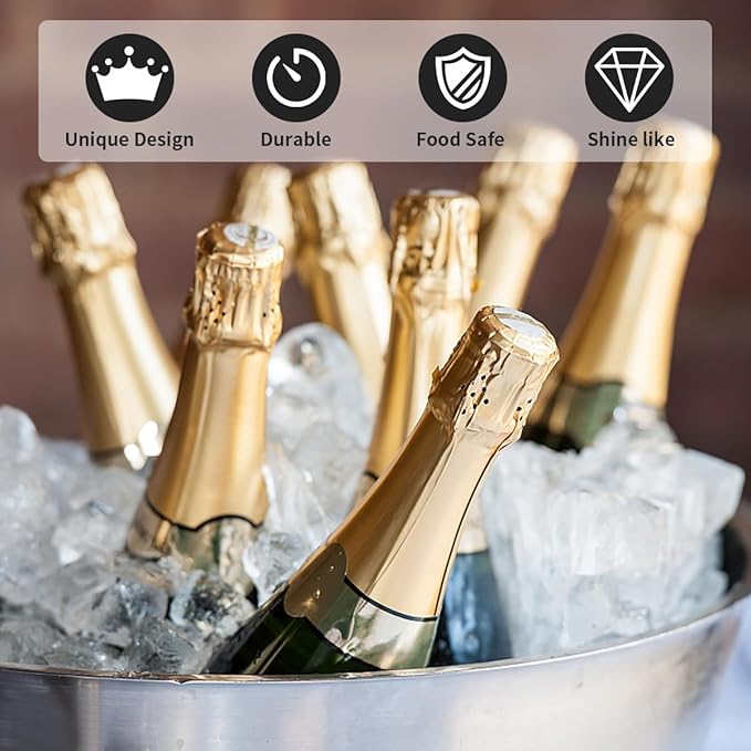 Ice Buckets for Parties 2 Pcs 3 Gallon Galvanized Beverage Metal Tub Champagne Drink Wine Large Ice Bucket for Cocktail Mimosa Bar Supplies