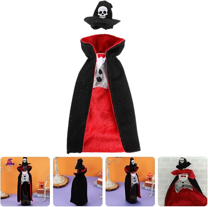 Halloween Wine Bottle Covers Vampire Halloween Wine Holder Dracula Halloween Wine Cover Halloween Wine Spooky Decorative Bottle Covers