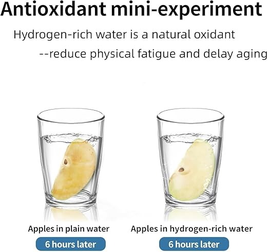 Hydrogen Water Pitcher, Rich Hydrogen Water Generator Electrolysis Jug BPA Free with SPE and PEM Concentrator Technology, Balanced Purified Water PH Levels, Hydrogen Content up to 2300 PPB