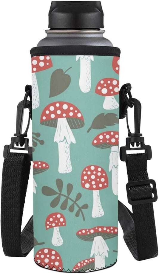 Jndtueit Basketball Water Pouch Holder, Soccer Bottle Cooler Cover Holder Strap for Outdoor Sports Gym Camping Walking