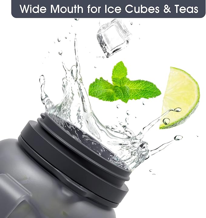 Collapsible Water Bottles 40 OZ Motivational Water Bottle with Straw and Paracord Handle Silicone Sports Water Jug with Times Leakproof Large Water Bottle for Yoga Camping Outdoors