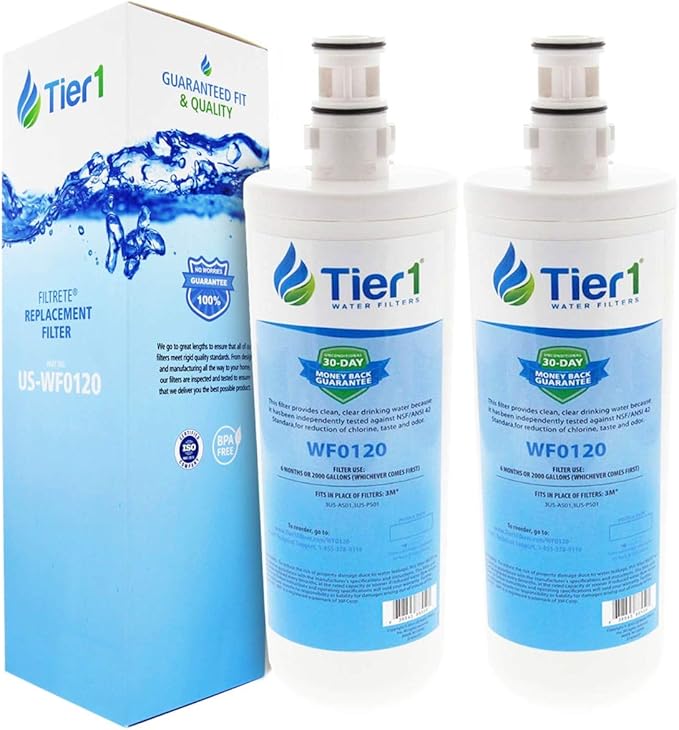 Tier1 Replacement for 3US-AF01 Standard Water Filter 2 Pack