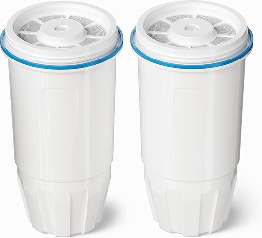 Upgraded Water Filter Replacement Fit for Zero Pitcher and Dispenser ZR-001 ZR-004 ZP-006 ZR-017, Six-Stage Filter System, Effectively Reducing Lead, Chromium, PFOA, and PFOS Contaminants, 2 Packs
