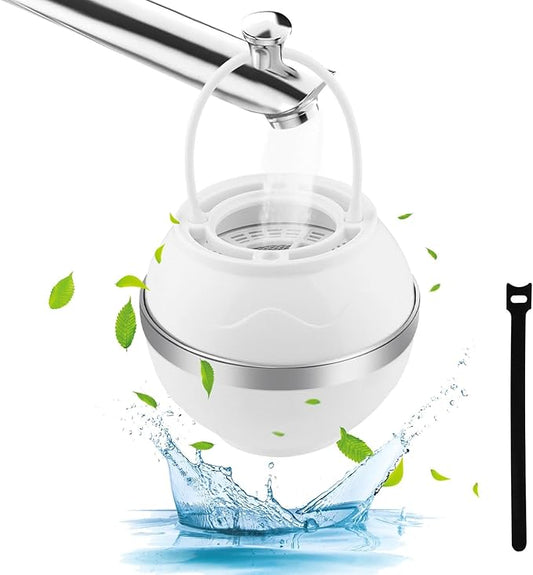 Bath Ball Filter, 8 Stages Bath Water Filter for Tub Faucet, Removes Hundreds of Contaminants for Softer and Healthier Skin(COLOR:white)