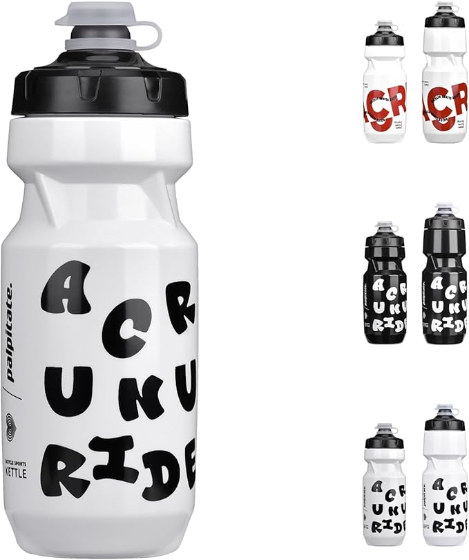 Bike Water Bottle 21oz Bicycle Water Bottle for 5hrs Insulation Sports Squeeze Water Bottle with Leakproof DesignFits Most Bike Cages (White21)