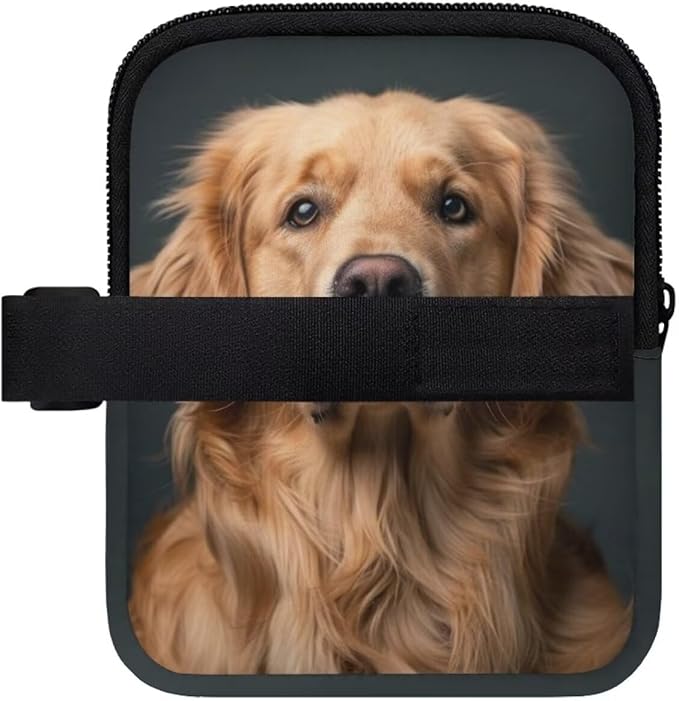 Golden Retriever Stanley Cup Pouch with Adjustable Strap Water Bottle Storage Bag 20oz-40oz IceFlow Tumbler Pouch for Stanley Accessories