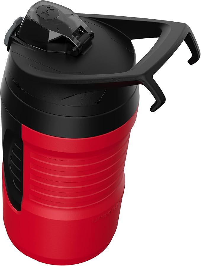 Under Armour Sports Water Jug, 32 oz Insulated Water Bottle w/Handle, Fence Hook, Leak Resistant, Baseball, Football & More