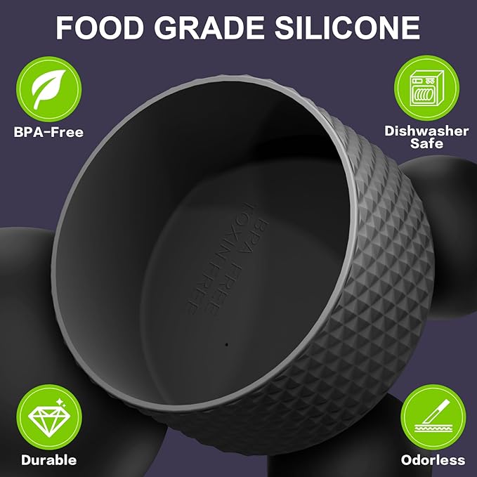 Silicone Boot for Owala Water Bottle 24 oz 32 oz 40 oz, Anti-Slip Protective Sleeve for FreeSip/Twist/Flip Stainless Steel Water Bottles Accessories