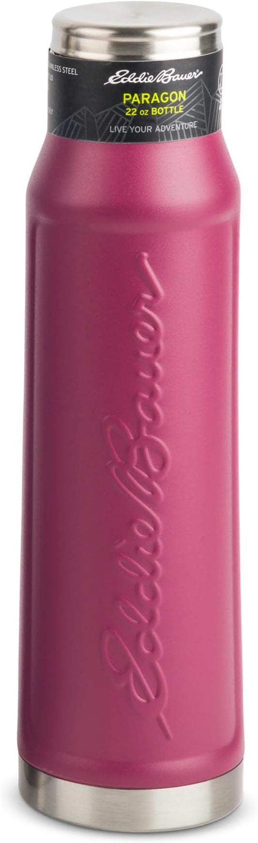 Eddie Bauer Paragon Stainless Steel Water Bottle - 22 Oz - Midnight Merlot