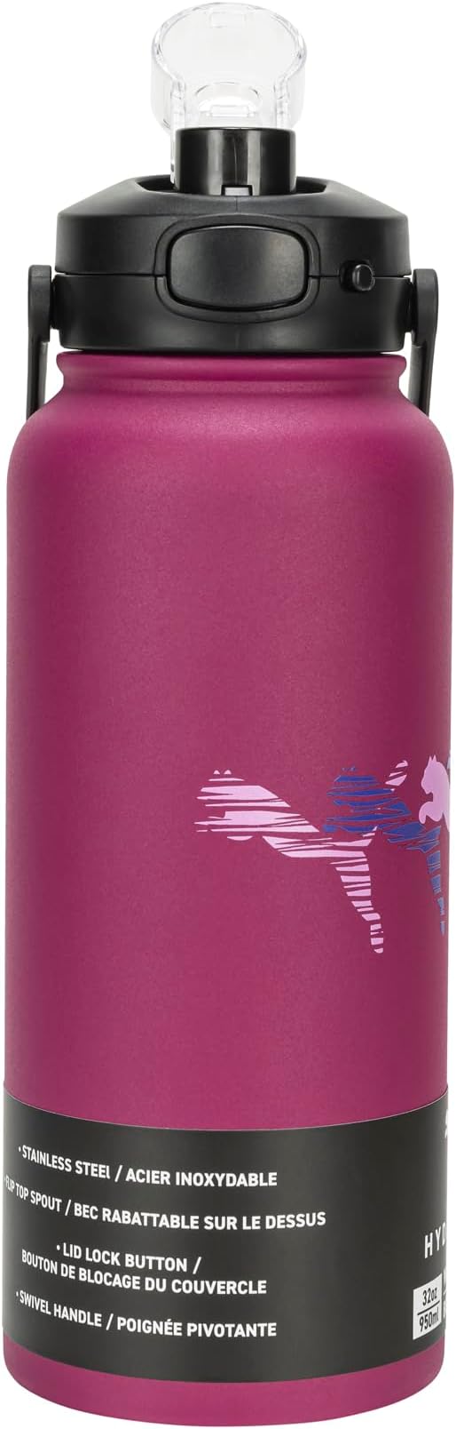 PUMA Evercat 32 oz Alpha Chug Bottle, Dark Pink, OS