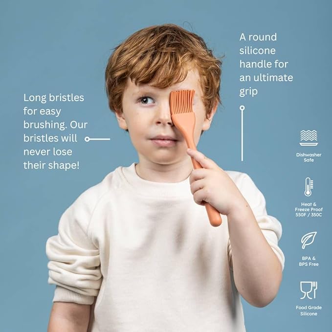Premium baking utensils for kids: safe, simple & smart. 100% food grade silicone