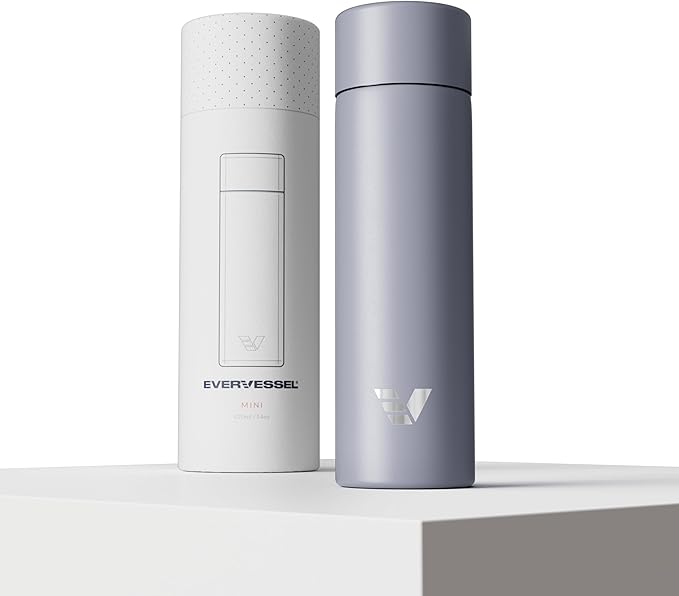 Mini Stainless Steel Water Bottle 14oz - Non-insulated | Designed for Bags | Slim, Lightweight & Stylish – Lilac