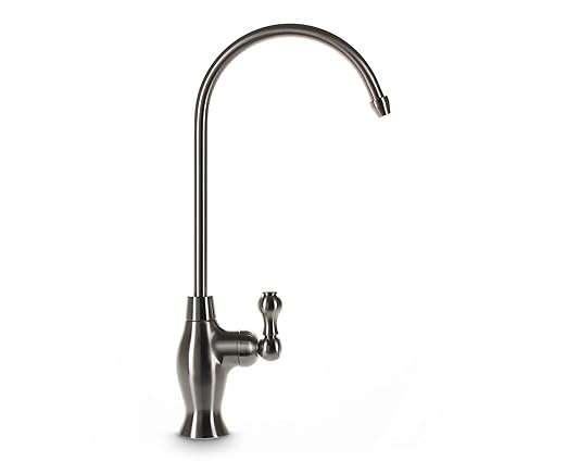 Hydronix LF-EC32-BN Modern Ceramic RO Reverse Osmosis or Filtered Water Faucet, Brushed Nickel