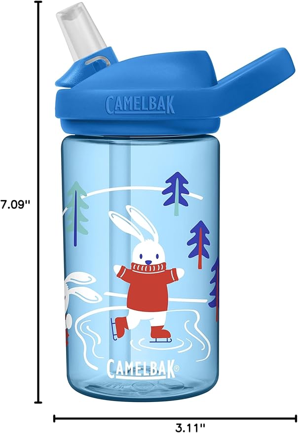 CamelBak Eddy+ 14oz Kids Water Bottle with Tritan Renew – Straw Top, Leak-Proof When Closed - Limited Edition Colors