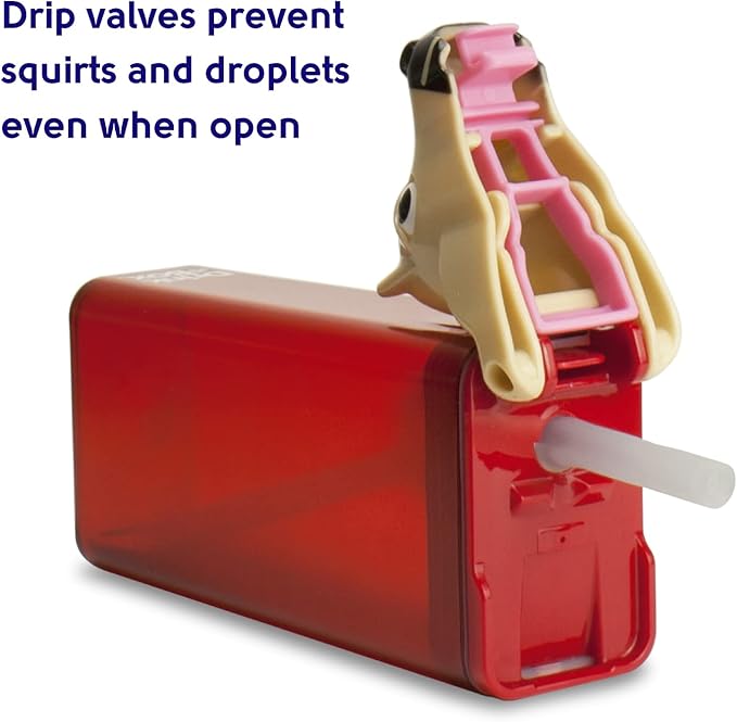 Reusable Water Bottle | Officially Licensed NCAA Sports Bottle | BPA Free | Dishwasher Safe | Boomer & Sooner Mascot | 12 oz Drink in the Box - The University of Oklahoma