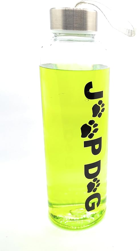 JeepDog Reusable 500 ml (16.9 oz) Clear Plastic Water Bottle by Townsend Products. Great Gift For Fun Loving JEEP or Dog Lovin' People and Dogs! Perfect for Camping, Hiking & Dog Walks.