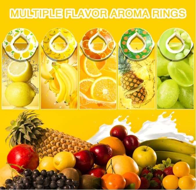 Generic Flavored Water Bottle, 750ML Scent Water Bottle with Air Water Flavour Pod,Leak Proof Sports Water Cup with Straw,Fruit Fragrance Water Bottle Suitable for Outdoor Sports 2024., Blue